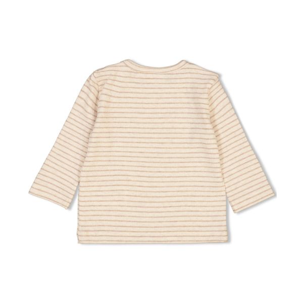 Feetje T-Shirt Rib Streep The Magic Is In You Taupe Melange 74
