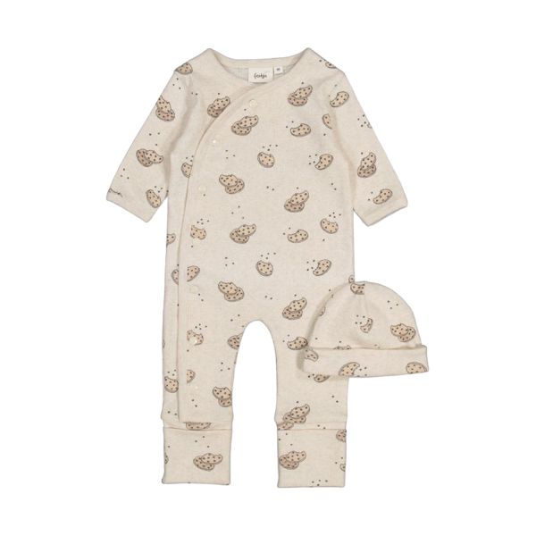 Feetje Geschenkset 1 delig pak + muts Offwhite Melange Maat 44