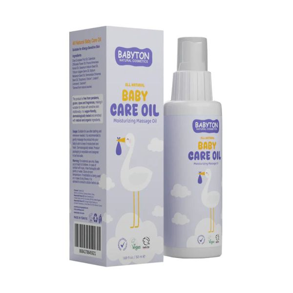 Babyton Natuurlijke Baby Verzorgingsolie - 50ml Babyton Natuurlijke Baby Verzorgingsolie - 50ml