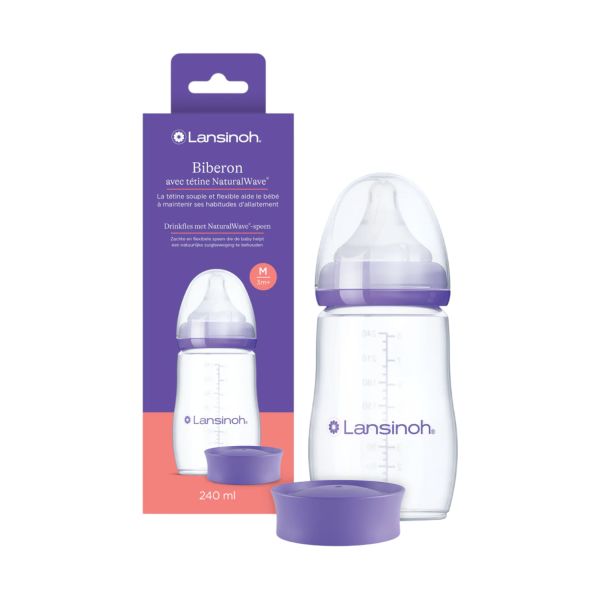 Lansinoh Fles Met Natural Wave Speen 240 ml
