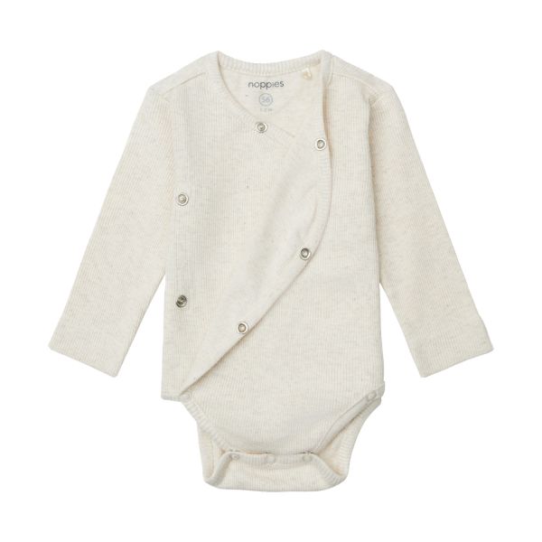 Noppies Romper Rib Nino Oatmeal 44 Noppies Romper Rib Nino Oatmeal 44