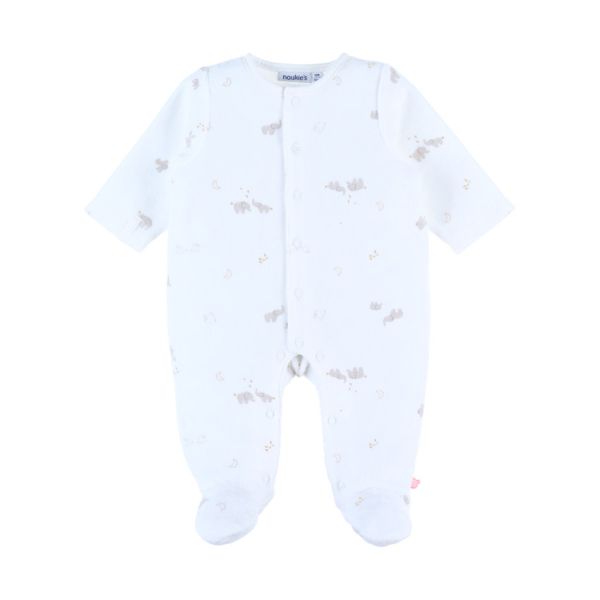 Noukie's B&M Pyjama – Maat 62 – Fluweel – Bali en Moka