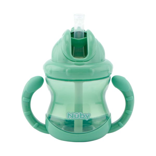 Nûby Antilekbeker Flip-It Met Handvatten Groen 240ml 12mnd+ Nûby Antilekbeker Flip-It Met Handvatten Groen 240ml 12mnd+