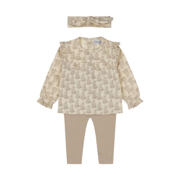 Dirkje 3-Delige Set - Maat 68 - Offwhite