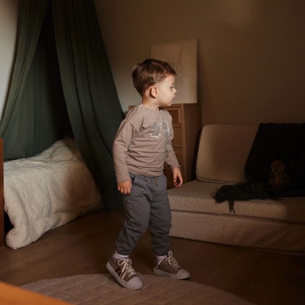 Dirkje T‑Shirt LS – Maat 68 – Faded Brown