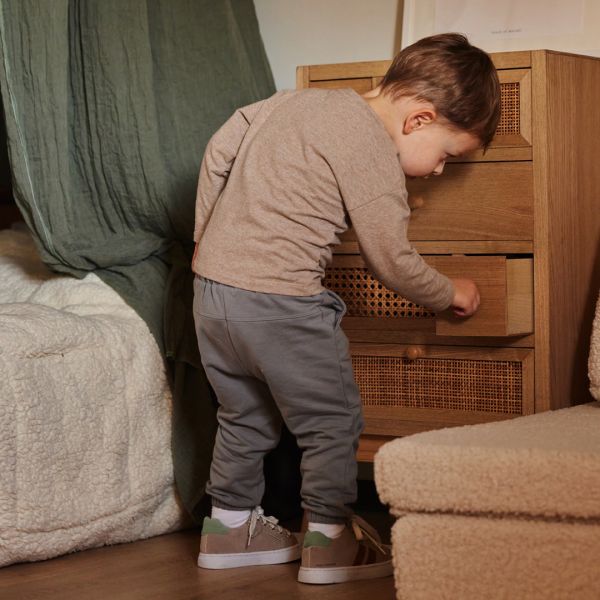 Dirkje T‑Shirt LS – Maat 68 – Faded Brown