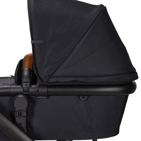Dubatti One E5 Kinderwagen 2-in-1 Black Frame Black/Cognac