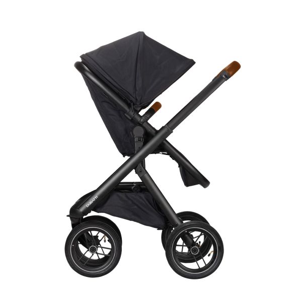 Dubatti One E5 Kinderwagen 2-in-1 Black Frame Black/Cognac