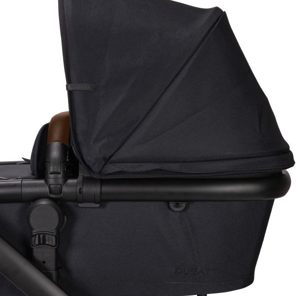 Dubatti One E5 Kinderwagen 2-in-1 Black Frame Black/Dark Brown Dubatti One E5 Kinderwagen 2-in-1 Black Frame Black/Dark Brown