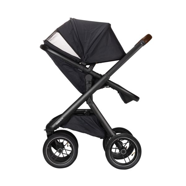 Dubatti One E5 Kinderwagen 2-in-1 Black Frame Black/Dark Brown Dubatti One E5 Kinderwagen 2-in-1 Black Frame Black/Dark Brown