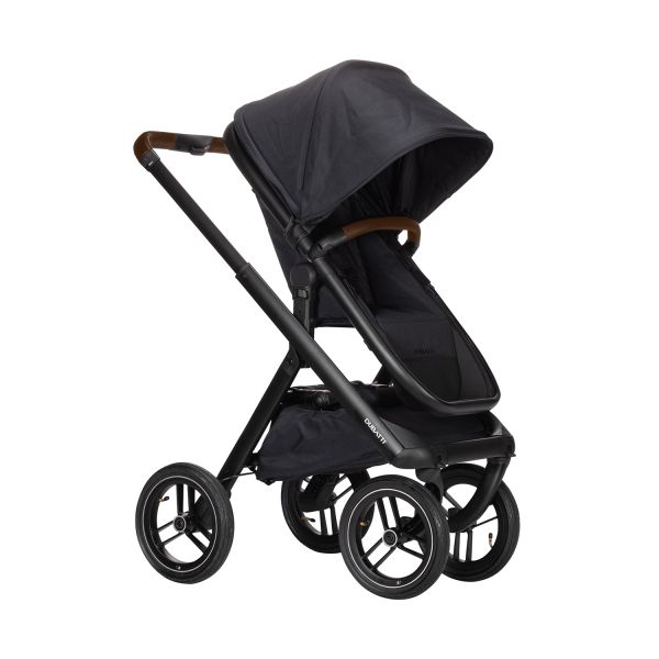 Dubatti One E5 Kinderwagen 2-in-1 Black Frame Black/Dark Brown Dubatti One E5 Kinderwagen 2-in-1 Black Frame Black/Dark Brown