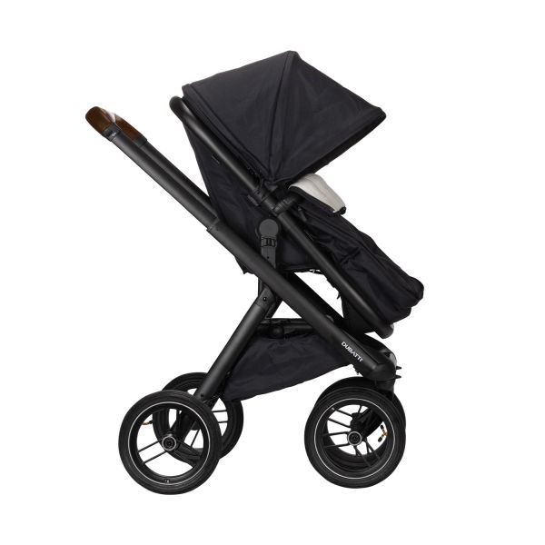 Dubatti One E5 Kinderwagen 2-in-1 Black Frame Black/Dark Brown Dubatti One E5 Kinderwagen 2-in-1 Black Frame Black/Dark Brown
