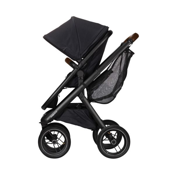 Dubatti One E5 Kinderwagen 2-in-1 Black Frame Black/Dark Brown Dubatti One E5 Kinderwagen 2-in-1 Black Frame Black/Dark Brown