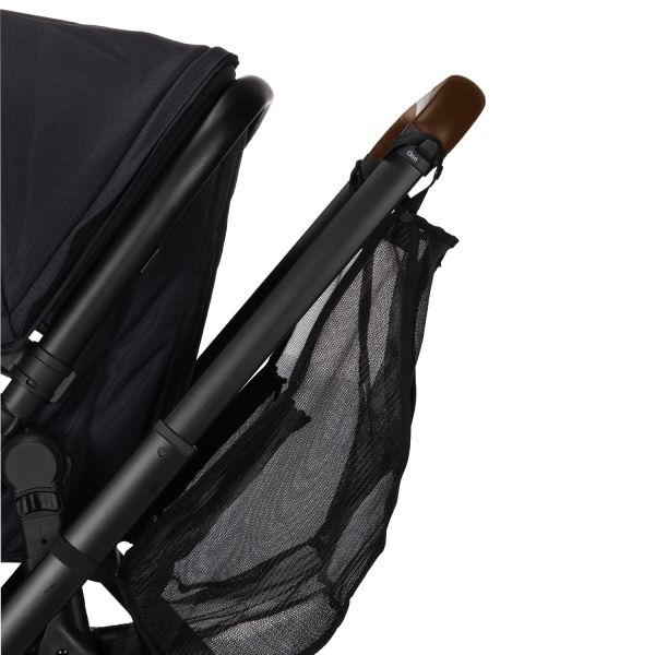 Dubatti One E5 Kinderwagen 2-in-1 Black Frame Black/Dark Brown Dubatti One E5 Kinderwagen 2-in-1 Black Frame Black/Dark Brown