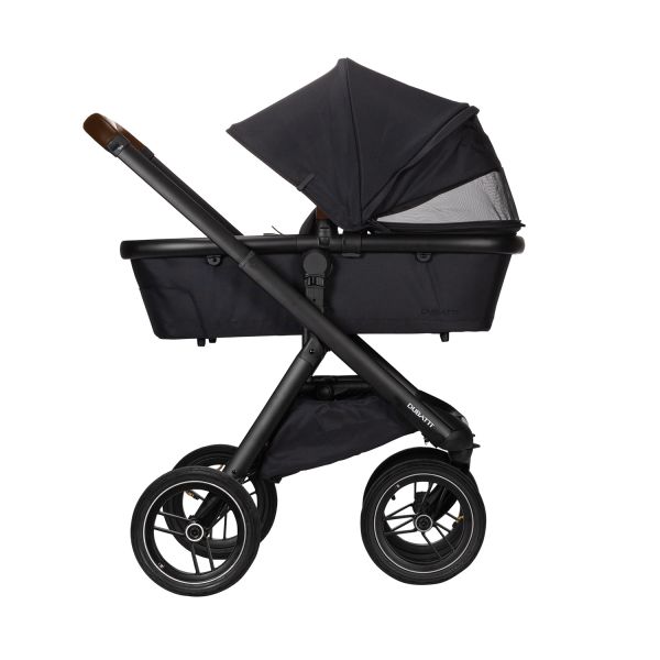 Dubatti One E5 Kinderwagen 2-in-1 Black Frame Black/Dark Brown Dubatti One E5 Kinderwagen 2-in-1 Black Frame Black/Dark Brown