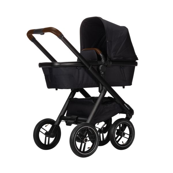 Dubatti One E5 Kinderwagen 2-in-1 Black Frame Black/Dark Brown Dubatti One E5 Kinderwagen 2-in-1 Black Frame Black/Dark Brown