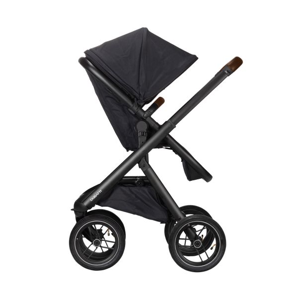 Dubatti One E5 Kinderwagen 2-in-1 Black Frame Black/Dark Brown Dubatti One E5 Kinderwagen 2-in-1 Black Frame Black/Dark Brown