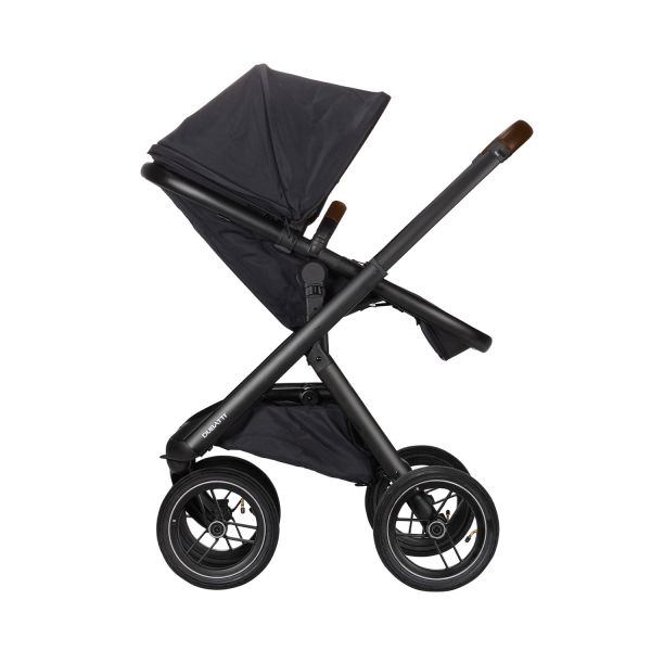 Dubatti One E5 Kinderwagen 2-in-1 Black Frame Black/Dark Brown Dubatti One E5 Kinderwagen 2-in-1 Black Frame Black/Dark Brown