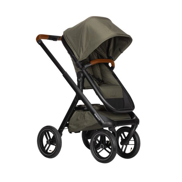 Dubatti One E5 Kinderwagen 2-in-1 Green Frame Black/Cognac Dubatti One E5 Kinderwagen 2-in-1 Green Frame Black/Cognac
