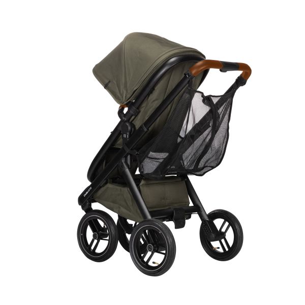 Dubatti One E5 Kinderwagen 2-in-1 Green Frame Black/Cognac Dubatti One E5 Kinderwagen 2-in-1 Green Frame Black/Cognac