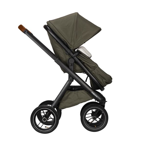 Dubatti One E5 Kinderwagen 2-in-1 Green Frame Black/Cognac Dubatti One E5 Kinderwagen 2-in-1 Green Frame Black/Cognac