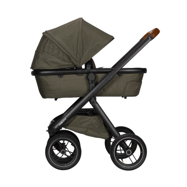 Dubatti One E5 Kinderwagen 2-in-1 Green Frame Black/Cognac Dubatti One E5 Kinderwagen 2-in-1 Green Frame Black/Cognac
