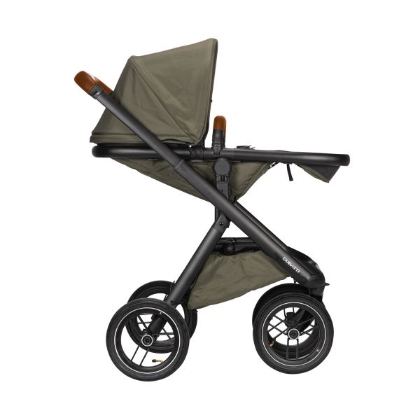Dubatti One E5 Kinderwagen 2-in-1 Green Frame Black/Cognac Dubatti One E5 Kinderwagen 2-in-1 Green Frame Black/Cognac