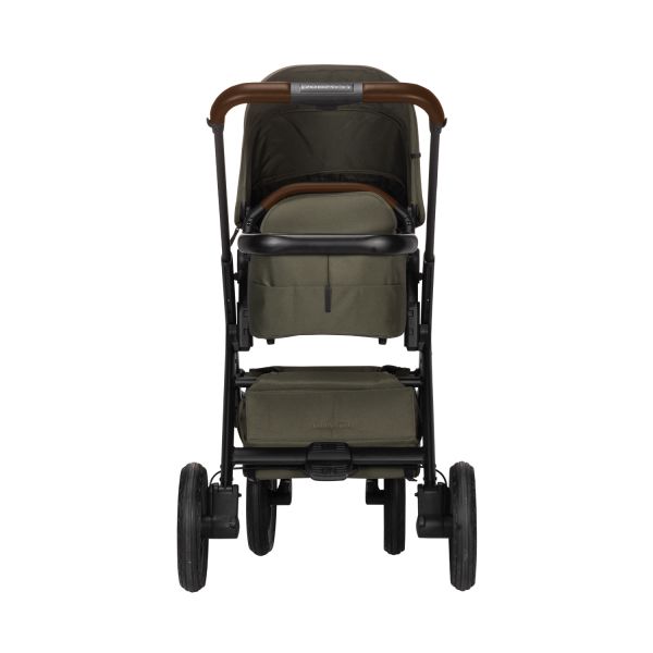 Dubatti One E5 Kinderwagen 2-in-1 Green Frame Black/Dark Brown Dubatti One E5 Kinderwagen 2-in-1 Green Frame Black/Dark Brown