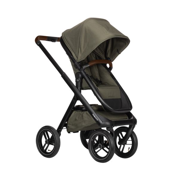 Dubatti One E5 Kinderwagen 2-in-1 Green Frame Black/Dark Brown Dubatti One E5 Kinderwagen 2-in-1 Green Frame Black/Dark Brown