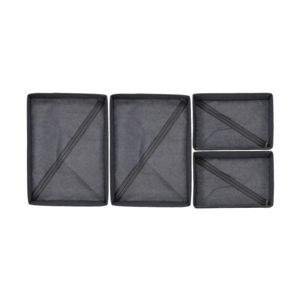 Puck Organizer Set 4 stuks - Donkergrijs Puck Organizer Set 4 stuks - Donkergrijs