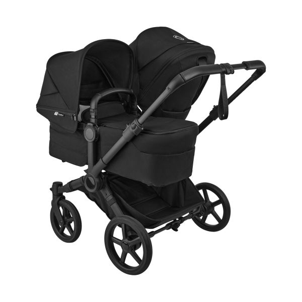 Bugaboo Donkey 6 Double Kinderwagen - Essentiël Bundel - Black/Heritage Black Bugaboo Donkey 6 Double Kinderwagen - Essentiël Bundel - Black/Heritage Black