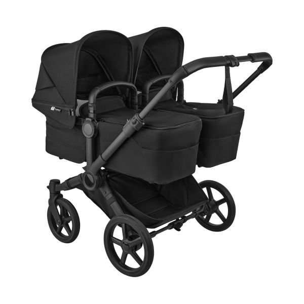 Bugaboo Donkey 6 Twin Essentiële Bundel - Black/Heritage Black Bugaboo Donkey 6 Twin Essentiële Bundel - Black/Heritage Black