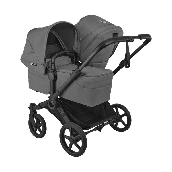 Bugaboo Donkey 6 Duo Essentiële Bundel - Black/Moon Grey