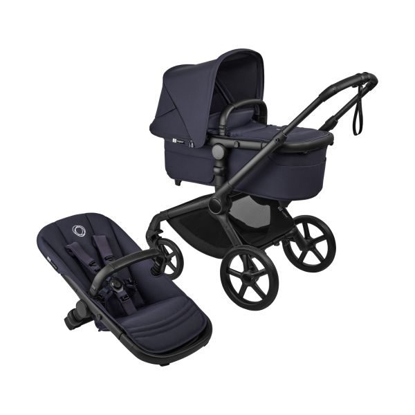Bugaboo Fox 5 Renew Kinderwagen 2-in-1 - Essential Bundel - Black / Deep Indigo Bugaboo Fox 5 Renew Kinderwagen 2-in-1 - Essential Bundel - Black / Deep Indigo