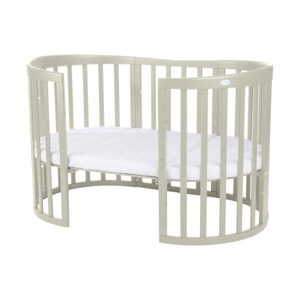 Waldin Oval Combibed 7‑in‑1 - Olive inclusief matras