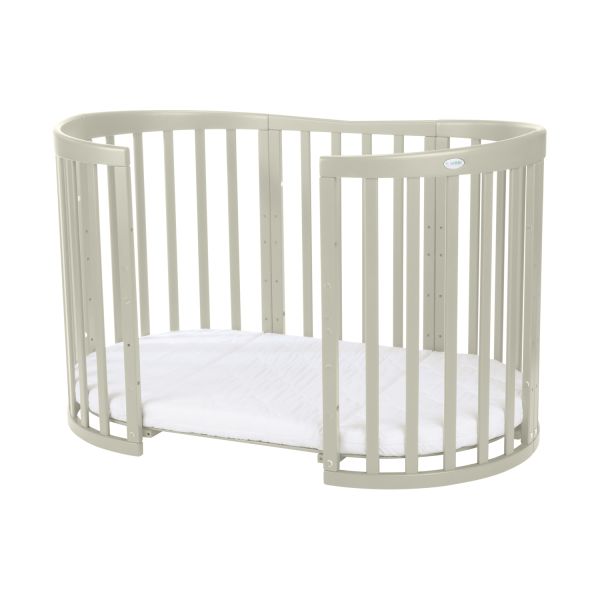Waldin Oval Combibed 7‑in‑1 - Olive inclusief matras