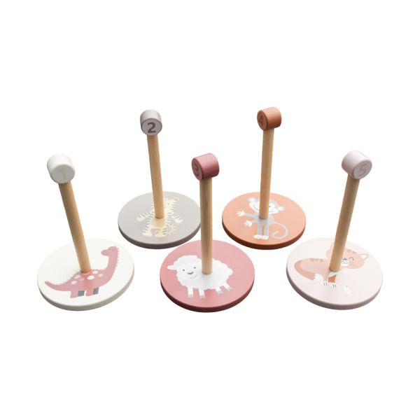 Jep! Kids Ring Toss - Taupe/Pink Jep! Kids Ring Toss - Taupe/Pink