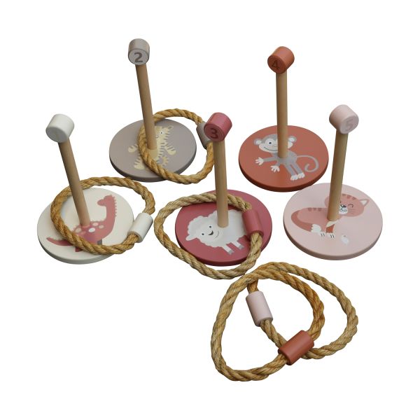 Jep! Kids Ring Toss - Taupe/Pink Jep! Kids Ring Toss - Taupe/Pink