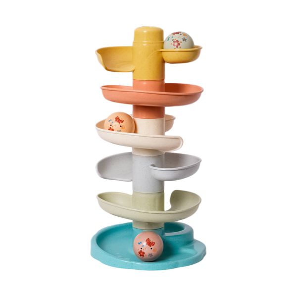 Baby Favorite Spiraaltoren 5 Delen 3 Muziekballen - Bioplastic Baby Favorite Spiraaltoren 5 Delen 3 Muziekballen - Bioplastic