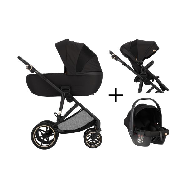 Puck Carl Kinderwagen 3-in-1 - Ebony Puck Carl Kinderwagen 3-in-1 - Ebony