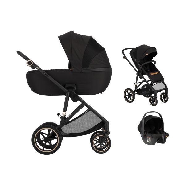 Puck Carl 3-in-1 Kinderwagen - Ebony