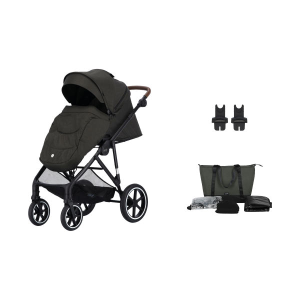 Puck Carl 3-in-1 Kinderwagen - Donkergroen