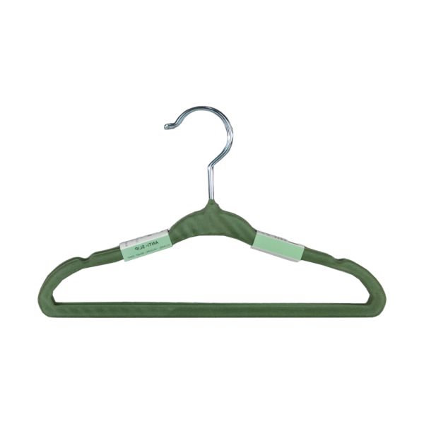 Puck Kledinghanger Velours Groen (6 stuks) Puck Kledinghanger Velours Groen (6 stuks)