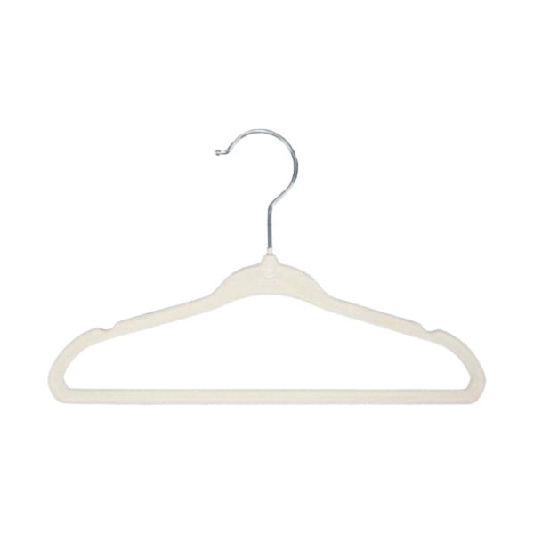 Puck Kledinghanger Velours Ecru (6 stuks) Puck Kledinghanger Velours Ecru (6 stuks)