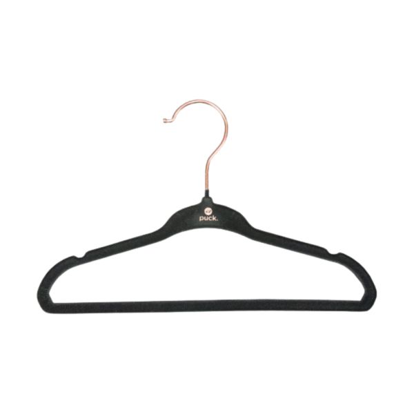 Puck Kledinghanger Velours Zwart (48 stuks) Puck Kledinghanger Velours Zwart (48 stuks)