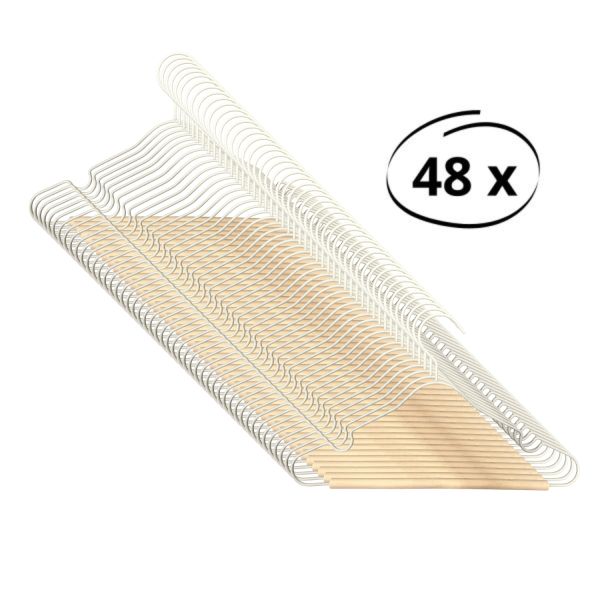 Puck kledinghanger metaal clay set (48 stuks) Puck kledinghanger metaal clay set (48 stuks)