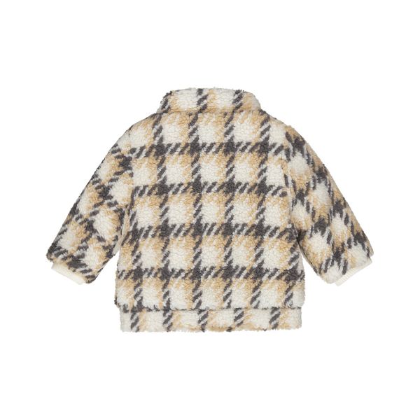 Dirkje Jas Teddy Ruit Off White 74