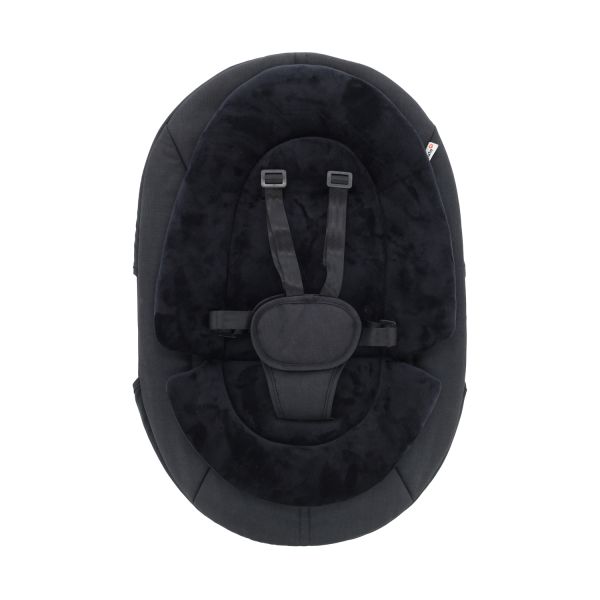 Qute Q-Sittle Newborn Rocker Clay + Bekleding Black Qute Q-Sittle Newborn Rocker Clay + Bekleding Black