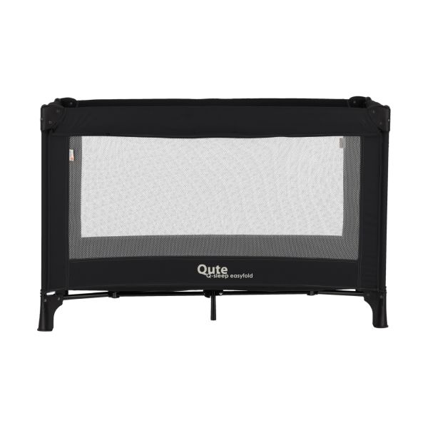 Qute Q-Sleep Campingbed Easyfold + Q-Matti Matras incl. Hoes - Ebony