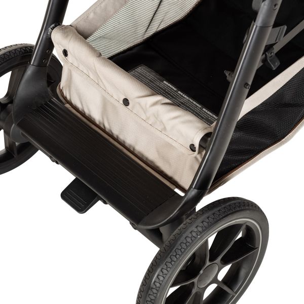Qute Kinderwagen Q-Journey Taupe - Zwart Frame Qute Kinderwagen Q-Journey Taupe - Zwart Frame